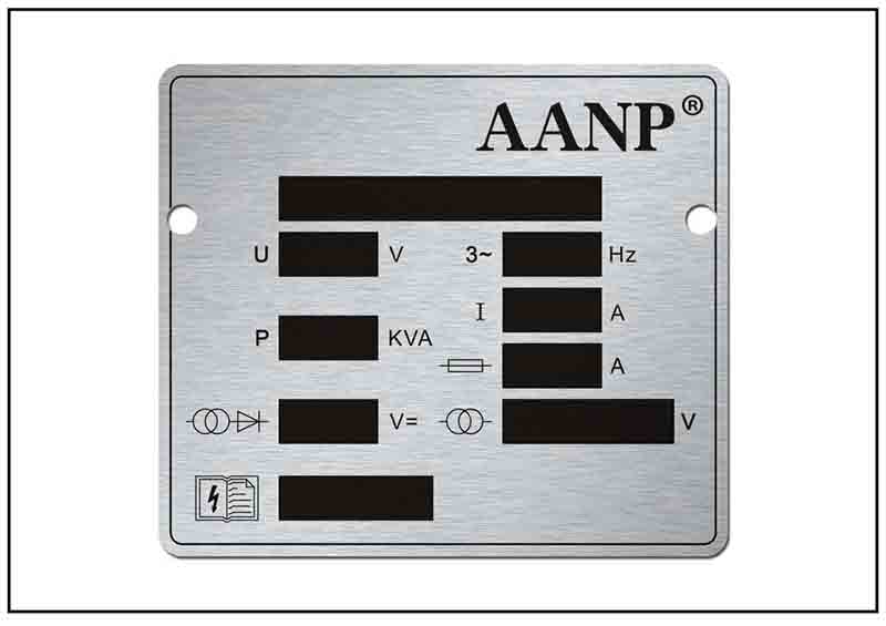 金屬參數(shù)牌銘牌標牌