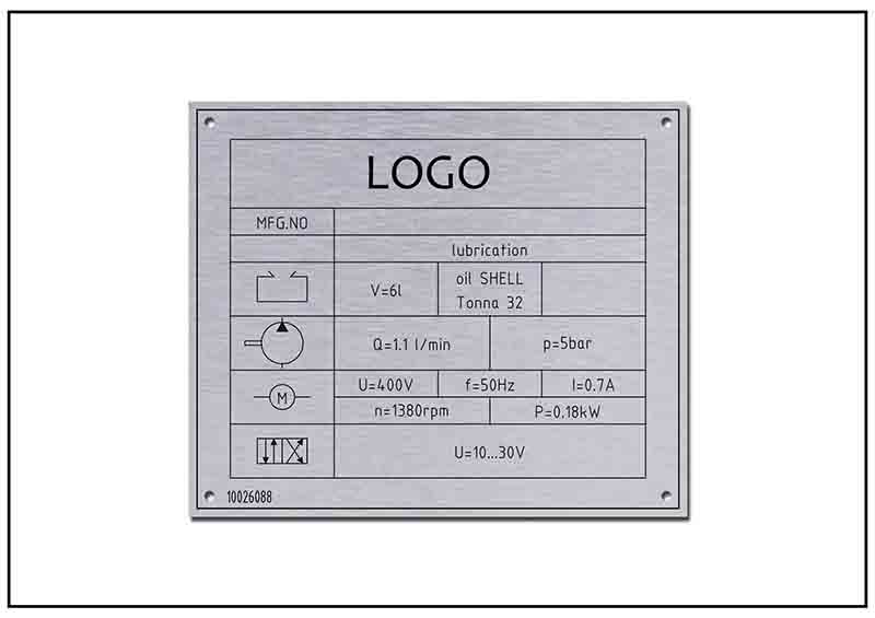 設(shè)備功率銘牌標牌