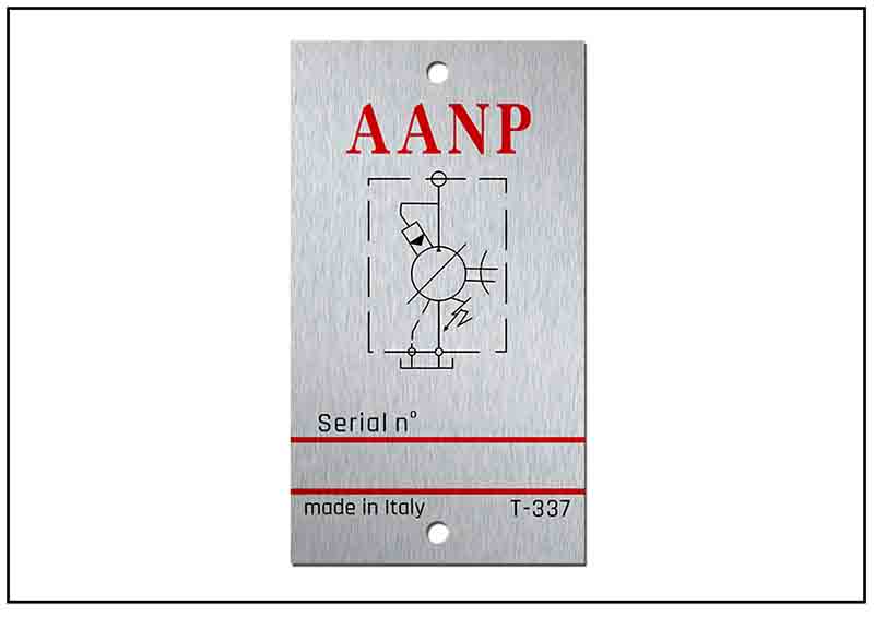 電磁閥溢流閥銘牌標牌